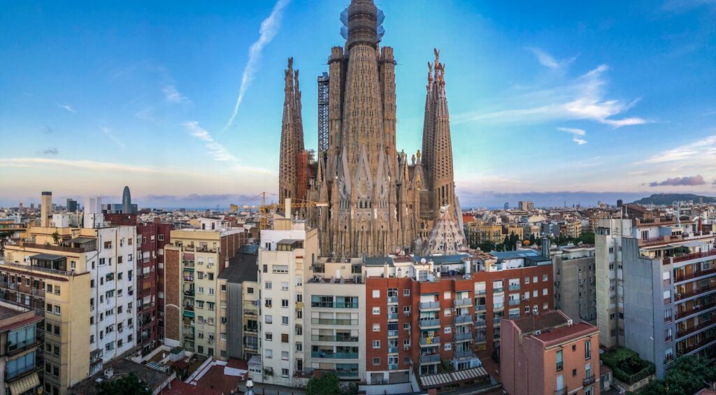 Une belle vue de Barcelone